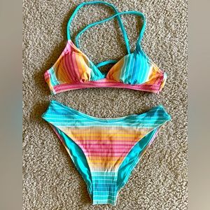 Cupshe rainbow bikini